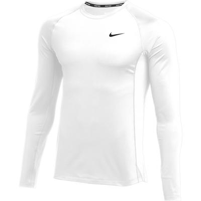 Men's Nike Pro Fitted Long-Sleeve WHITE