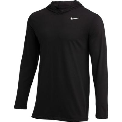 Men's Nike Dry Long Sleeve Hoodie Tee BLACK