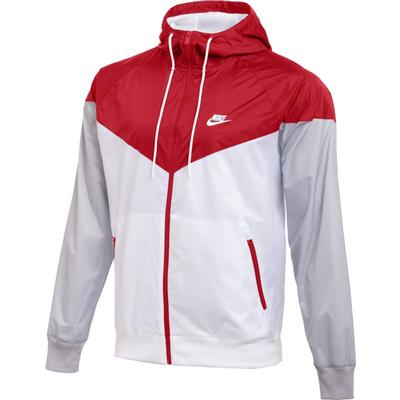Men's Nike Team Windrunner Jacket HD SCARLET/WHT/WOLF_GRY