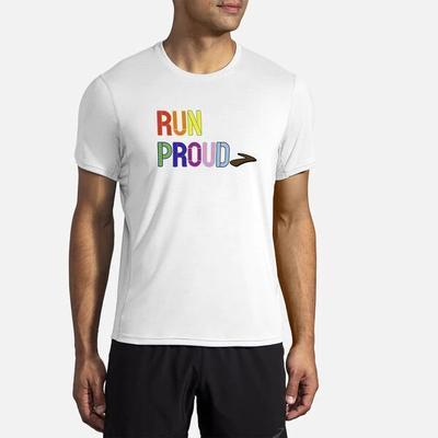 Men's Brooks Distance Graphic Short Sleeve PROUD_RUN