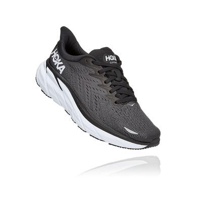 Women's Hoka Clifton 8 (Wide) BLACK/WHITE