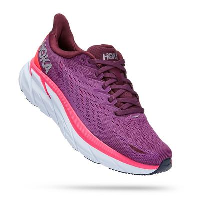 Women's Hoka Clifton 8 (Wide) GRAPE_WINE/BEAUTY