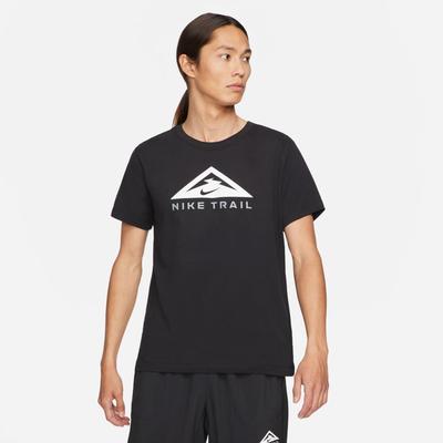 Men's Nike Dri-Fit Short Sleeve Trail T-Shirt BLACK
