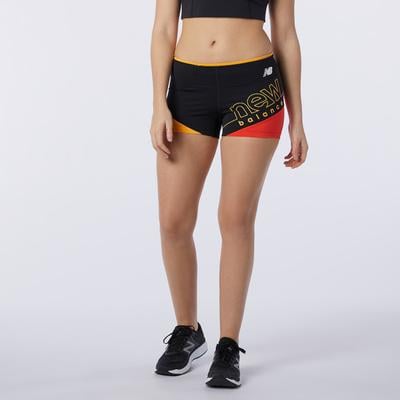 Women's New Balance Printed Fast Flight Hotshort BLACK