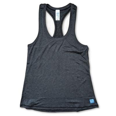 Women's Runners Plus Performance Tech Racerback HEATHER_STEEL_BLACK