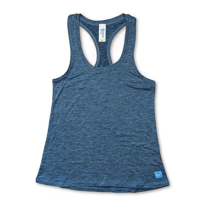 Women's Runners Plus Performance Tech Racerback HEATHER_STEEL_BLUE