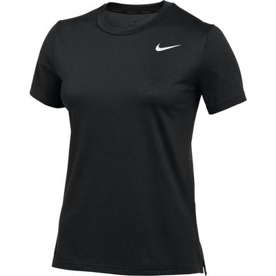 Women's Nike Team Hyper Dry Short Sleeve BLACK/HEATHER