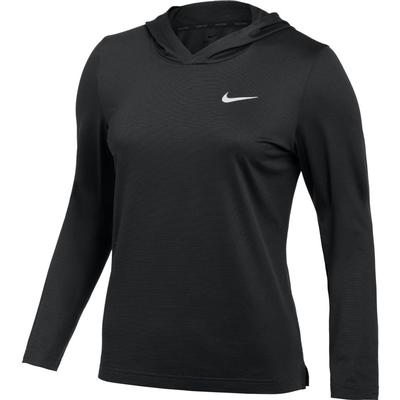 Women's Nike Team Hyper Dry Long Sleeve Top BLACK/HEATHER