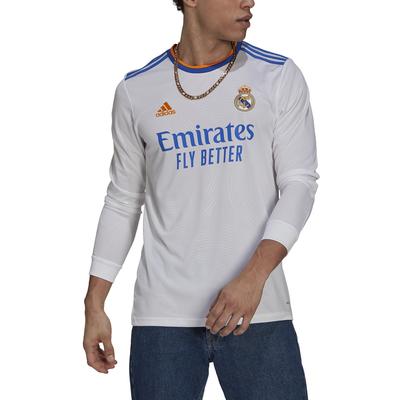 adidas Real Madrid LS Home Jersey 21/22