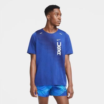 Men's Nike USA Rise 365 Short Sleeve Top DEEP_ROYAL_BLUE