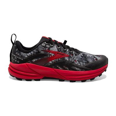 Men's Brooks Cascadia 16 BLACK/GREY/RED