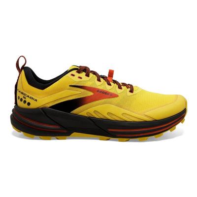 Men's Brooks Cascadia 16 YELLOW/BLACK/GRENADI