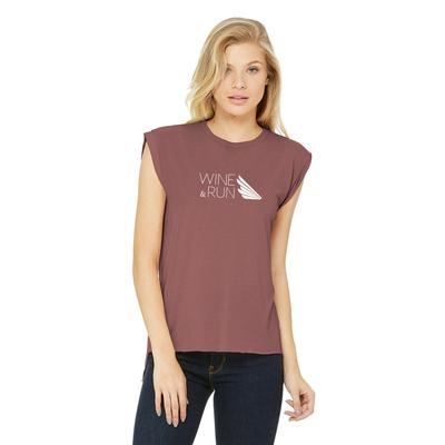 Women's Flowy Wine & Run Muscle Tee