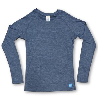 Women's Runners Plus Performance Tech L/S HEATHER_STEEL_BLUE
