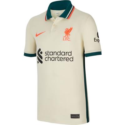 Nike Liverpool FC Away Jersey 21/22 Youth Ivory/Fossil/Crimson