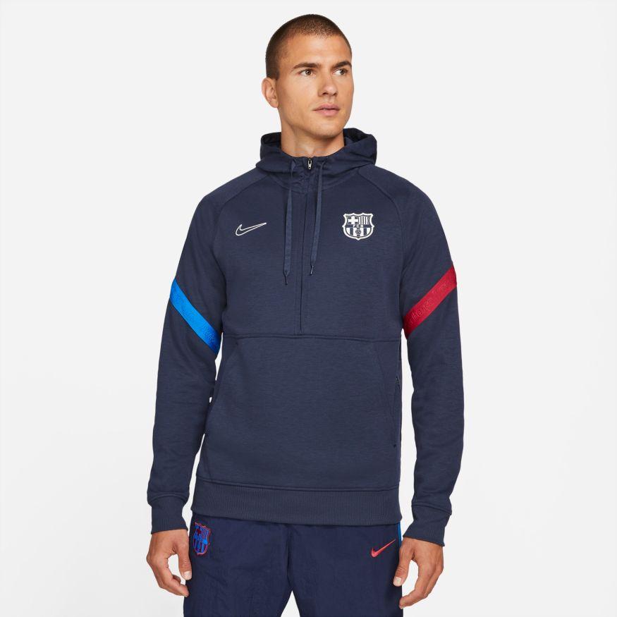 Intuïtie stout Inloggegevens Nike FC Barcelona Men's Nike Dri-FIT 1/2-Zip Soccer Hoodie