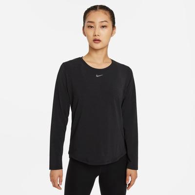 Women's Nike  Dri-FIT One Luxe Standard Fit Long-Sleeve Top BLACK