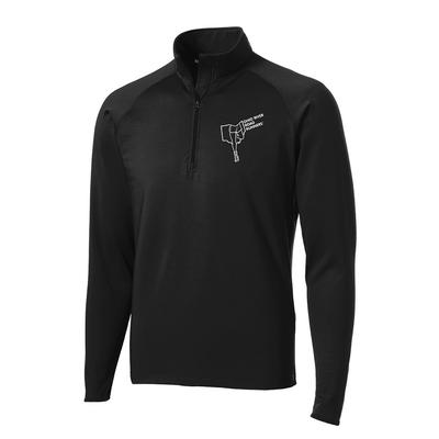 Men's ORRRC Stretch Half-Zip BLACK/WHITE