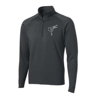 Men's ORRRC Stretch Half-Zip CHARCOAL_GREY/WHITE