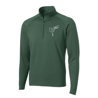 Men's ORRRC Stretch Half-Zip FOREST_GREEN/WHITE