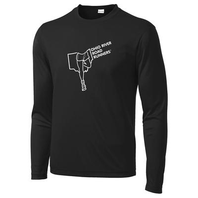 Men's ORRRC Competitor Long-Sleeve Tech Tee BLACK/WHITE