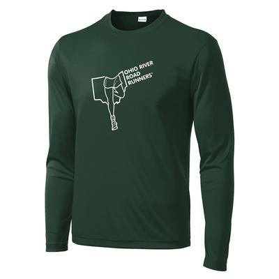 Men's ORRRC Competitor Long-Sleeve Tech Tee FOREST_GREEN/WHITE