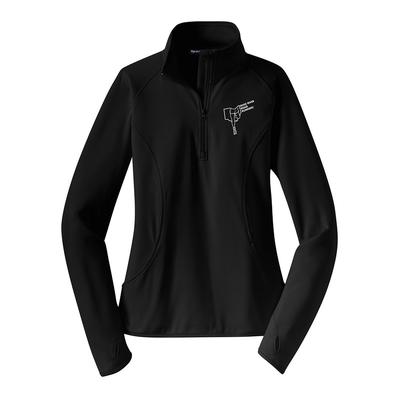 Women's ORRRC Stretch Half-Zip BLACK/WHITE