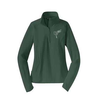 Women's ORRRC Stretch Half-Zip FOREST_GREEN/WHITE