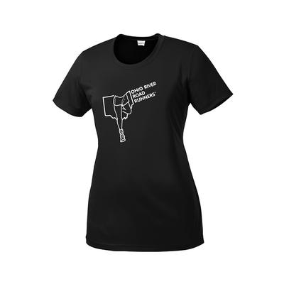 Women's ORRRC Competitor Short-Sleeve Tech Tee BLACK/WHITE