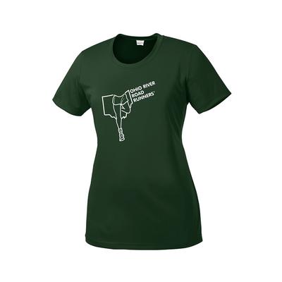 Women's ORRRC Competitor Short-Sleeve Tech Tee FOREST_GREEN/WHITE