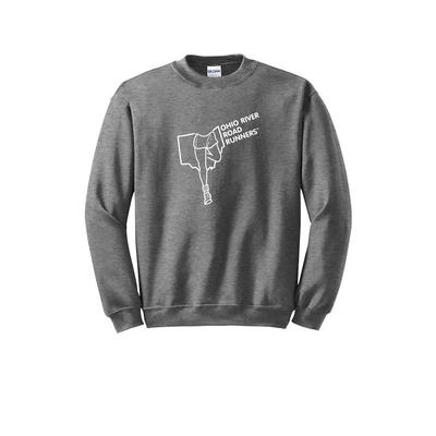 ORRRC Heavy Blend Crewneck Sweatshirt GRAPHITE_HTR/WHITE