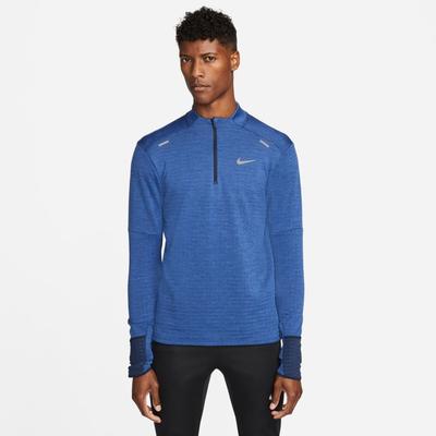 Men's Nike Therma-FIT Repel Element Men's 1/2-Zip Running Top OBSIDIAN/GAME_ROYAL