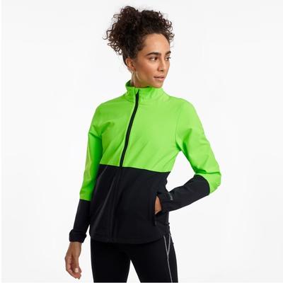 Women's Saucony Bluster Jacket VIZI_SLIME