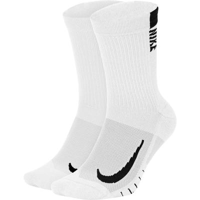 Unisex Nike Multiplier Crew Sock (2 Pairs) WHITE/BLACK