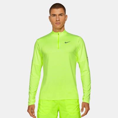 Men's Nike Dri-FIT Element 1/2-Zip Running Top VOLT/WHITE