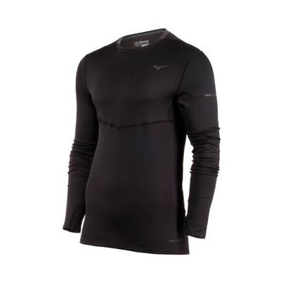 Men's Mizuno Breath Thermo L/S BLACK