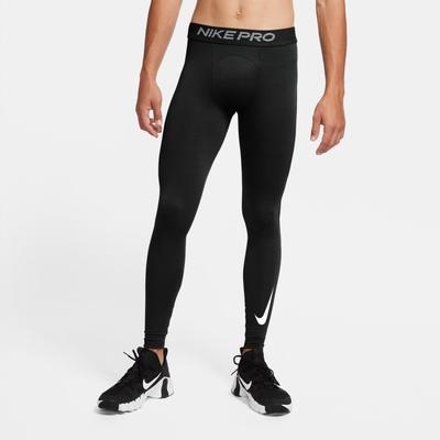 Men's Nike Pro Warm Men's Tights BLACK/BLACK/WHITE