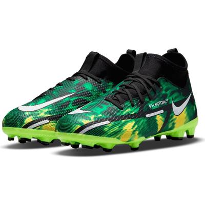 Nike Jr. Phantom GT2 Academy Dynamic Fit MG Multi-Ground Soccer Cleat Black/Platinum/Green