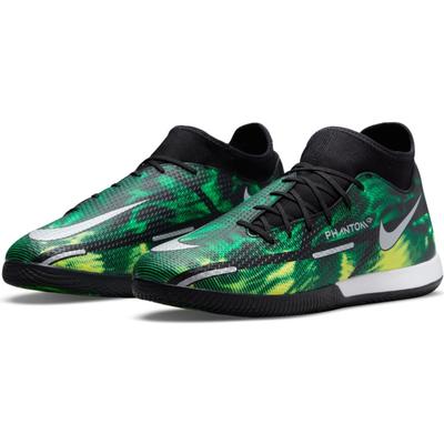 Nike Phantom GT2 Academy Dynamic Fit IC Indoor/Court Soccer Shoes Black/Platinum/Green