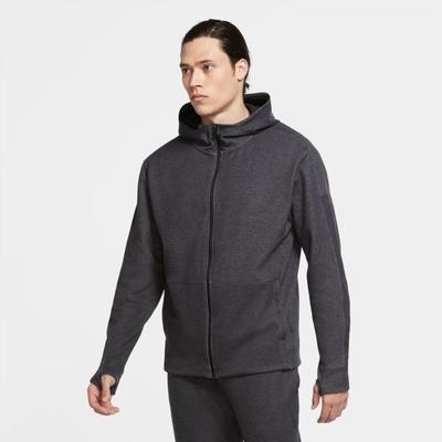 Men's Nike Yoga Full-Zip Hoodie BLACK/HTR/BLACK