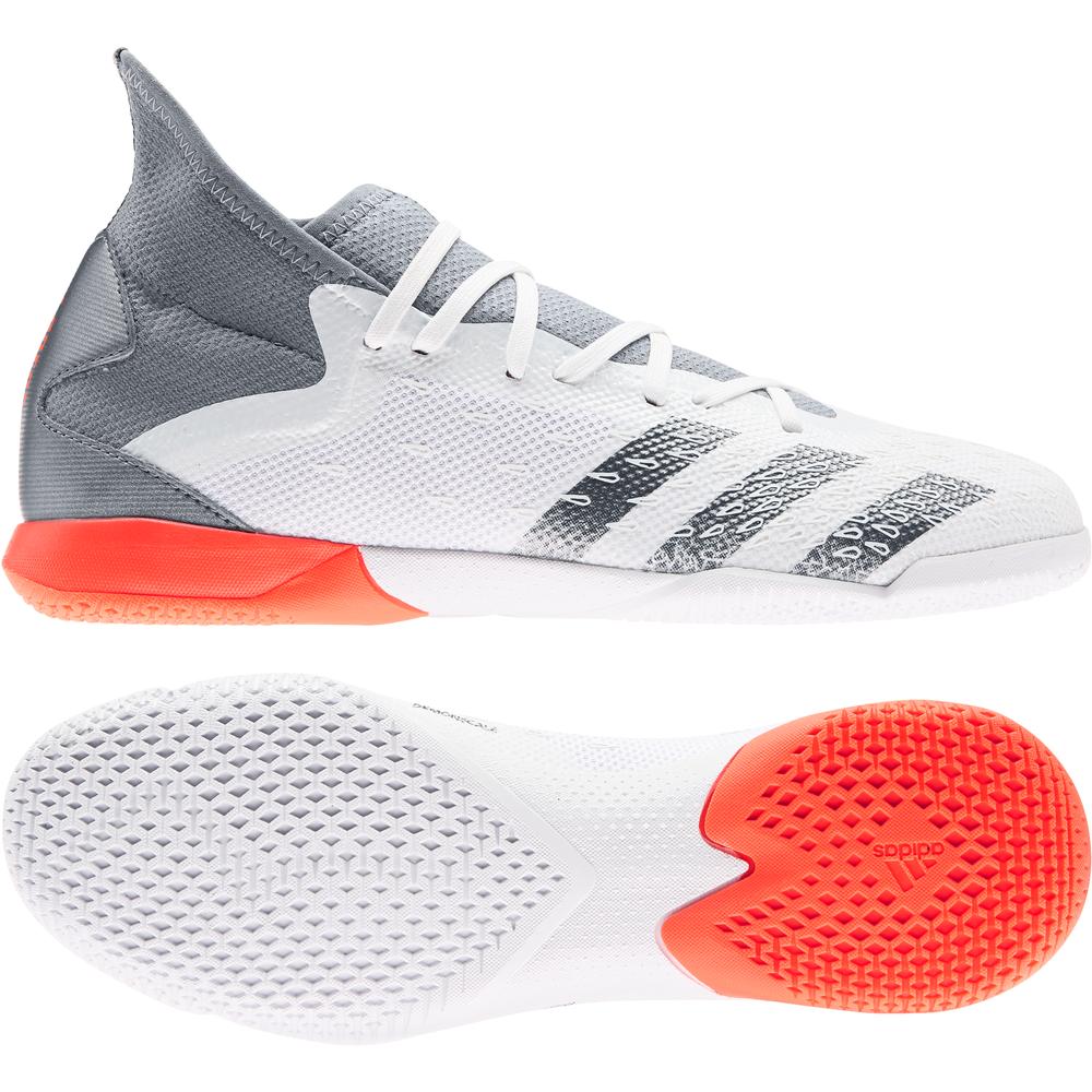 Adidas Predator Freak .3 in - White-Iron Metallic, 6.5