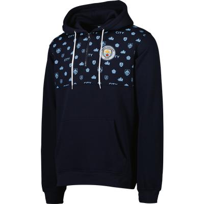 Manchester City 1/4 Zip Pattern Hoodie Sport Design Sweden