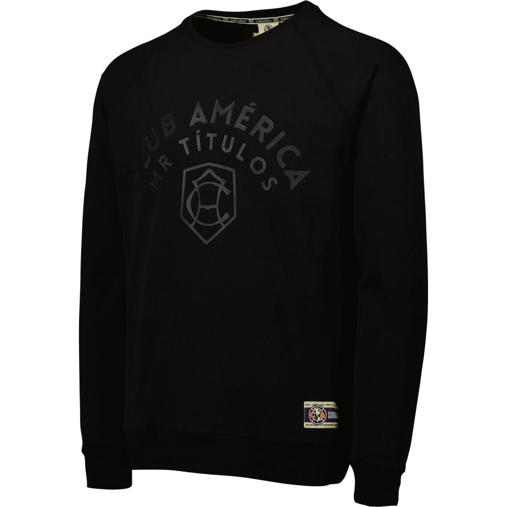  Club America Black- On- Black Crewneck Sweatshirt Sport Design Sweden
