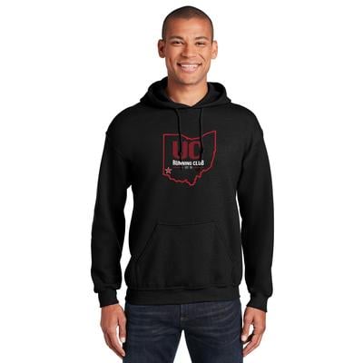 UC Run Club Heavy Blend Hooded Sweatshirt BLACK
