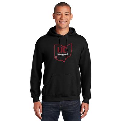 UC Run Club Heavy Blend Hooded Sweatshirt BLACK