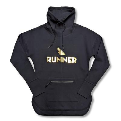 Women's Runner Triumph Cowl Neck Pullover BLACK