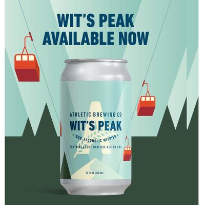 Athletic Brew Co. Non-Alcoholic Beers 12oz. can WITS_PEAK