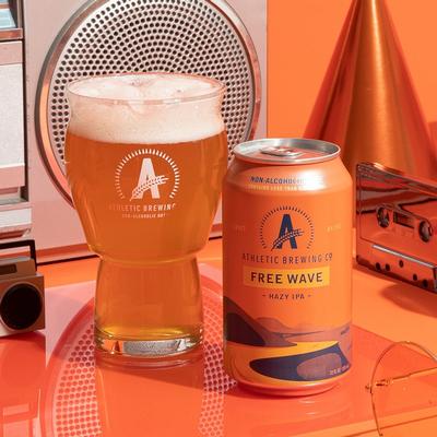 Athletic Brewing Co. Non-Alcoholic Brews 6-Pack FREE_WAVE_HAZY_IPA