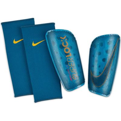 Nike Mercurial Lite SuperLock Soccer Shin Guards Chlorine/Marina/Org