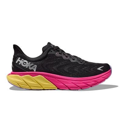 Women's Hoka Arahi 6 BLACK/PINK_YARROW